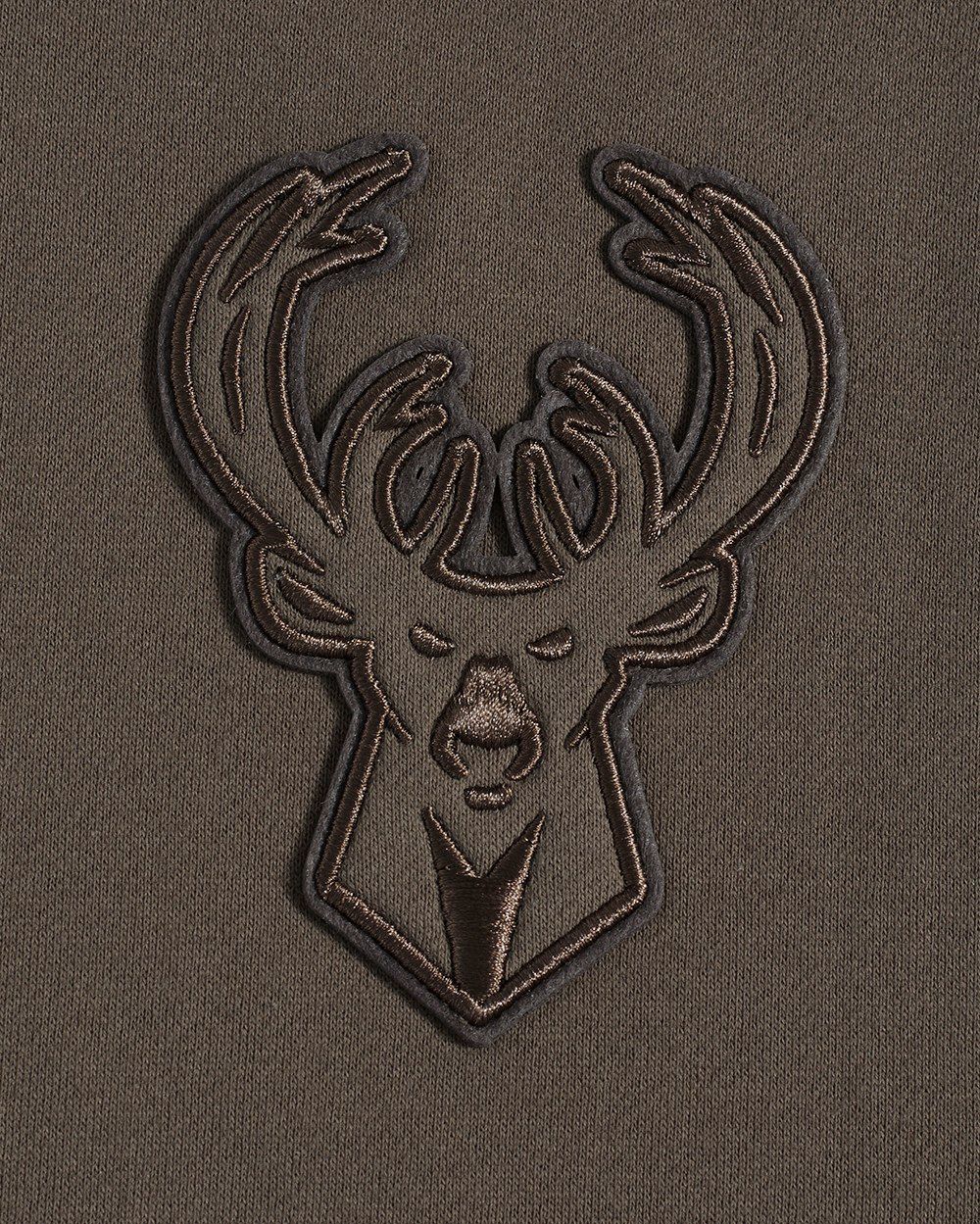 Pro Standard Men's Milwaukee Bucks Taupe Neutral Drop Shoulder Fleece Hoodie product image