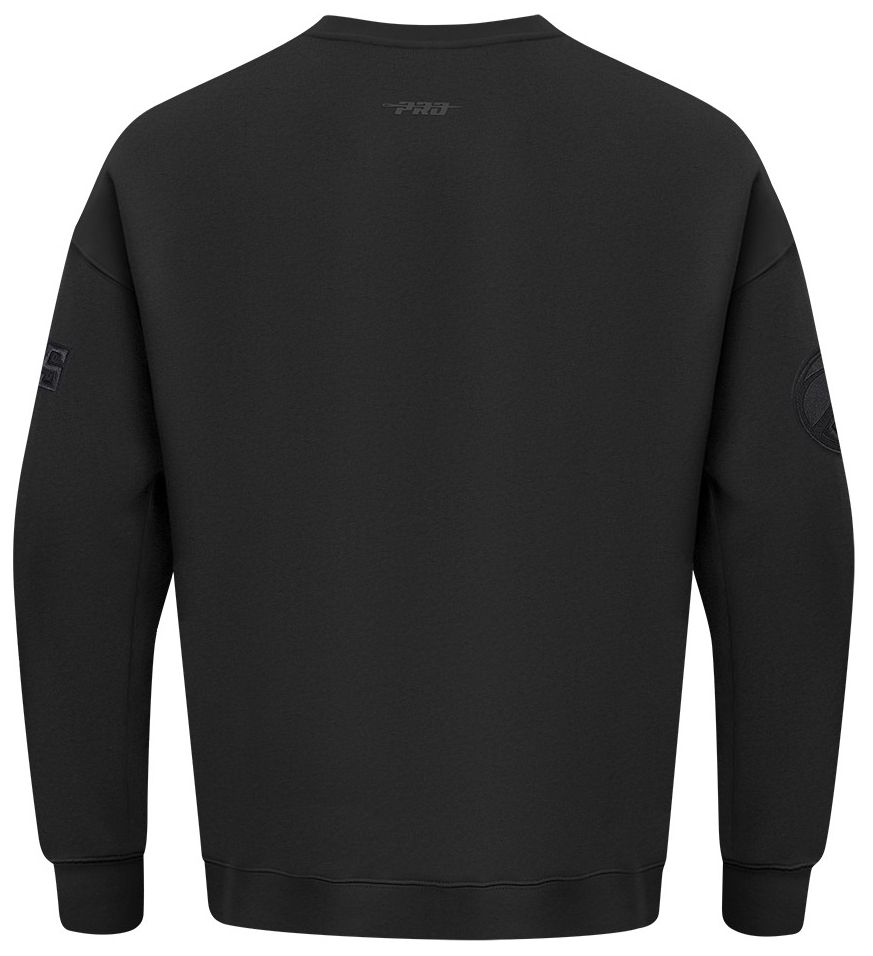 Pro Standard Men's Milwaukee Bucks Black Neutral Drop Shoulder Fleece Crewneck Sweatshirt product image