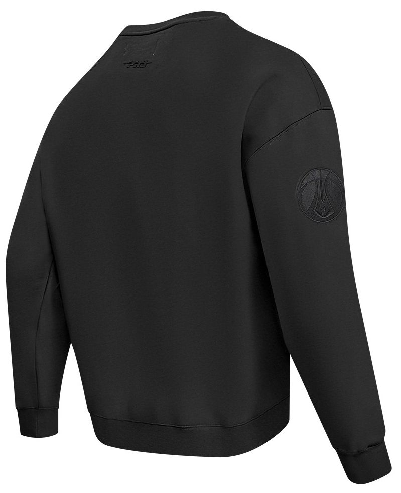 Pro Standard Men's Milwaukee Bucks Black Neutral Drop Shoulder Fleece Crewneck Sweatshirt product image