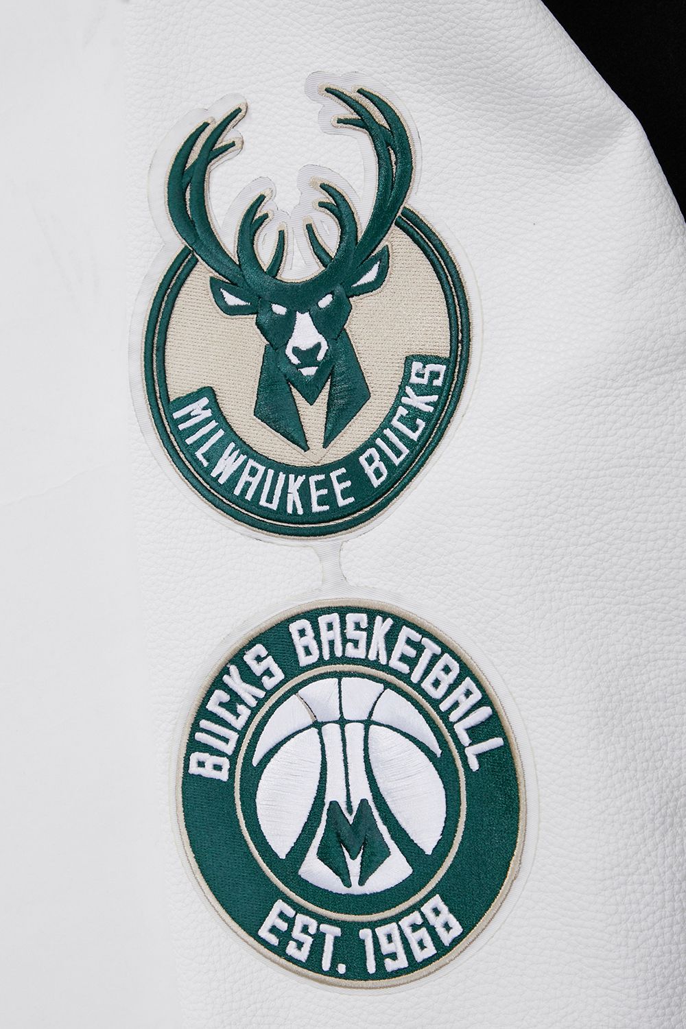 Pro Standard Men's Milwaukee Bucks Black Classic Wool Varsity Jacket product image