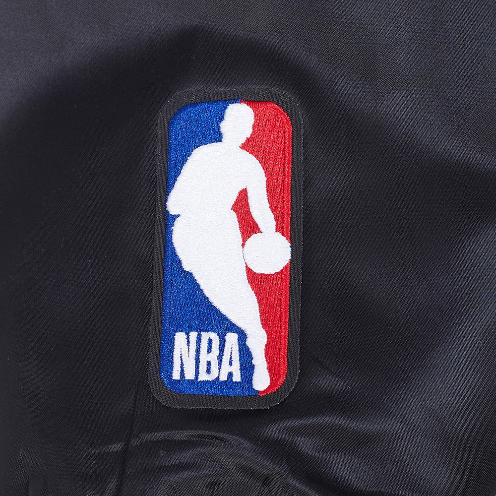 Pro Standard Men's Milwaukee Bucks Black  Retro Classic Rib Satin Jacket product image