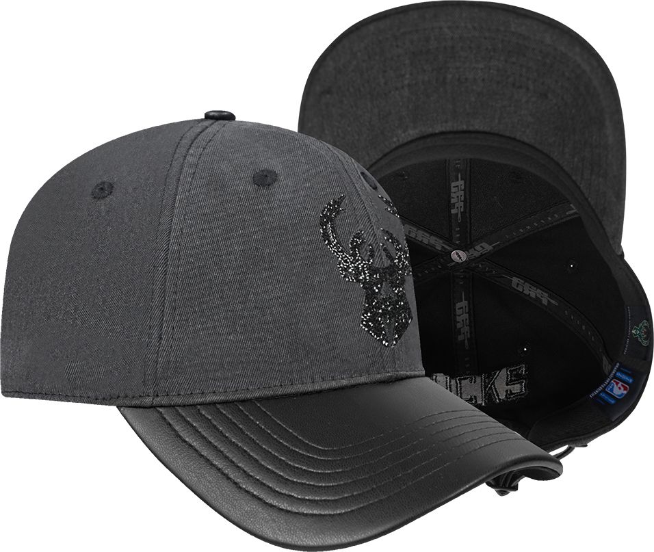 Pro Standard Women's Milwaukee Bucks Black Crystalline Strapback Hat product image