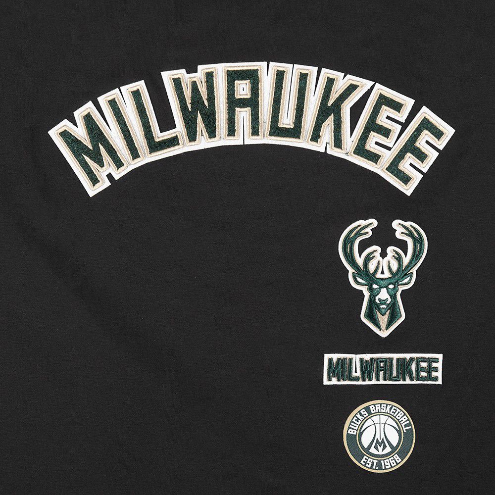 Pro Standard Women's Milwaukee Bucks Black Retro Classic Boxy T-Shirt product image