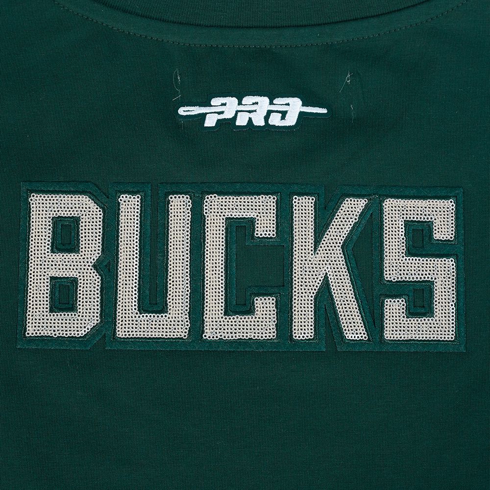 Pro Standard Women's Milwaukee Bucks Green Game Day Classics Baby Doll T-Shirt product image