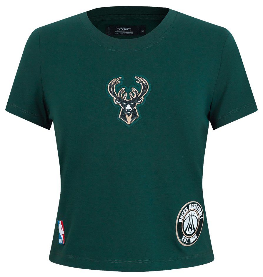Pro Standard Women's Milwaukee Bucks Green Game Day Classics Baby Doll T-Shirt product image