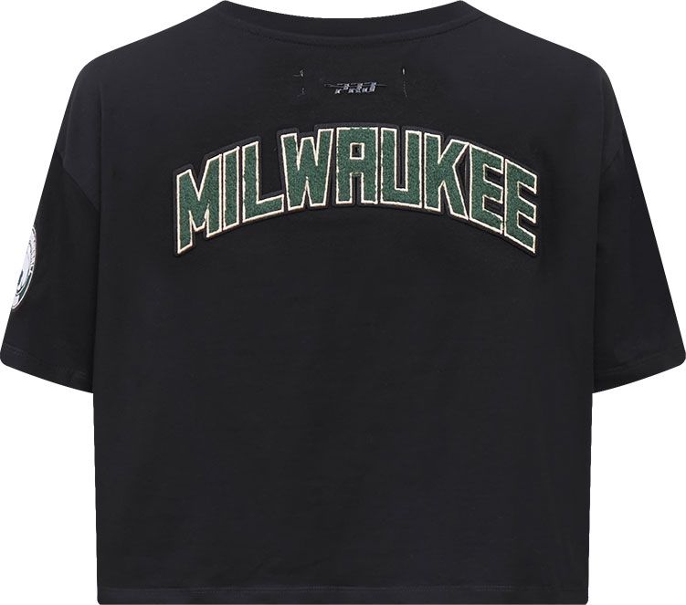Pro Standard Women's Milwaukee Bucks Black Boxy T-Shirt product image
