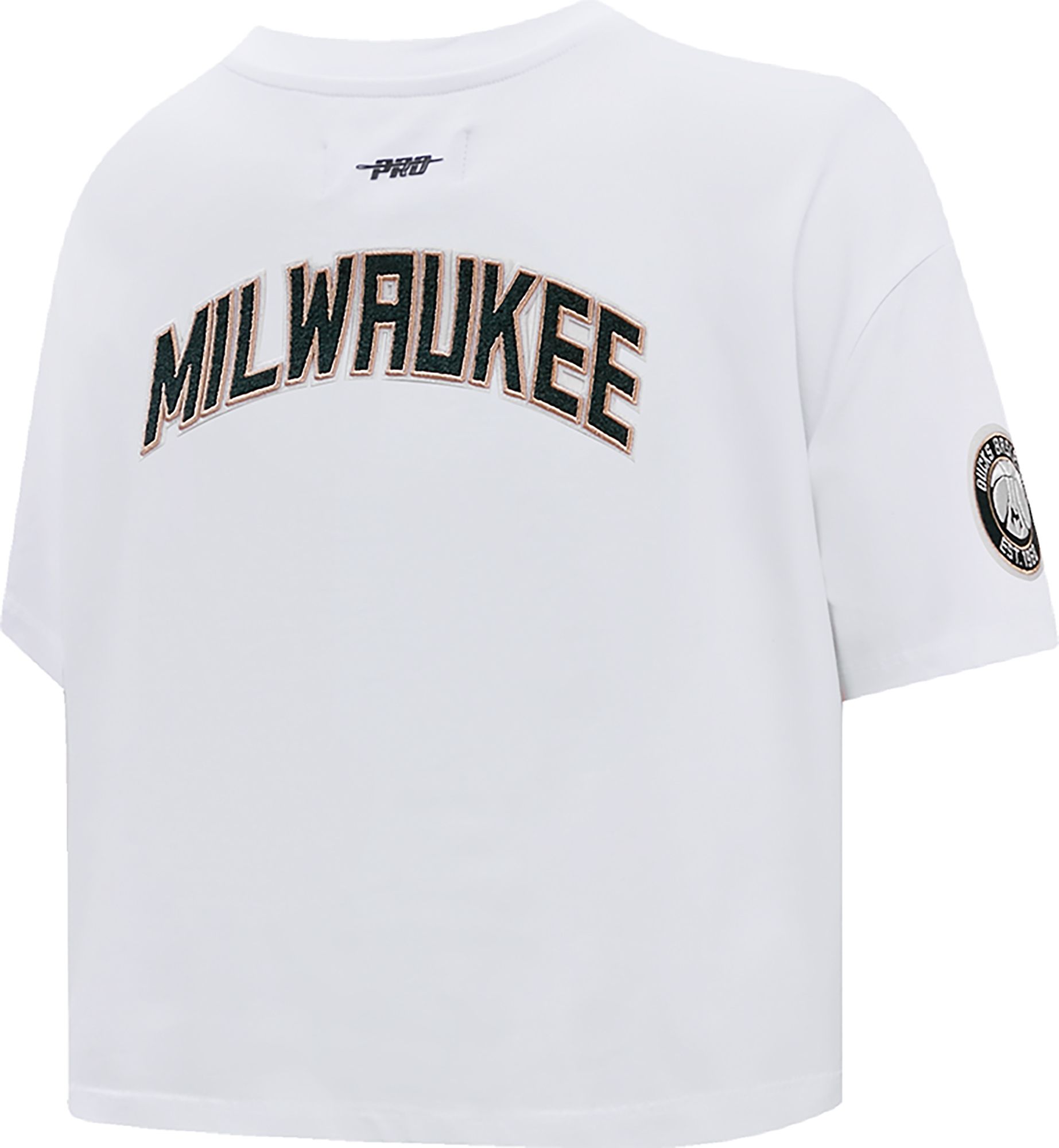 Pro Standard Women's Milwaukee Bucks White Boxy T-Shirt product image