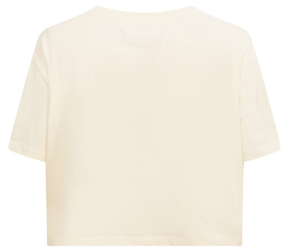 Pro Standard Women's Milwaukee Bucks Off White Neutral Boxy T-Shirt product image