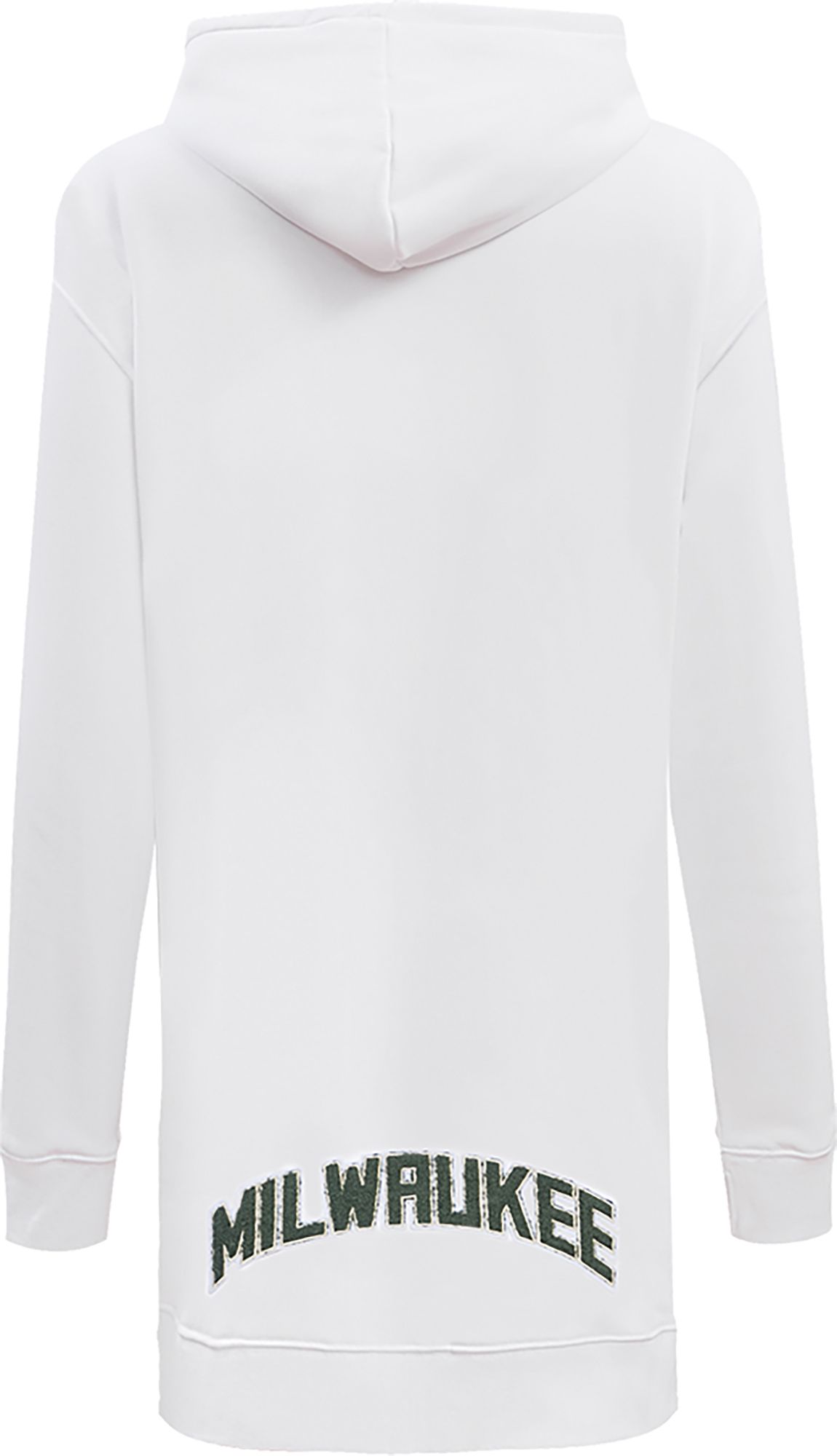 Pro Standard Women's Milwaukee Bucks White Hooded Dress product image