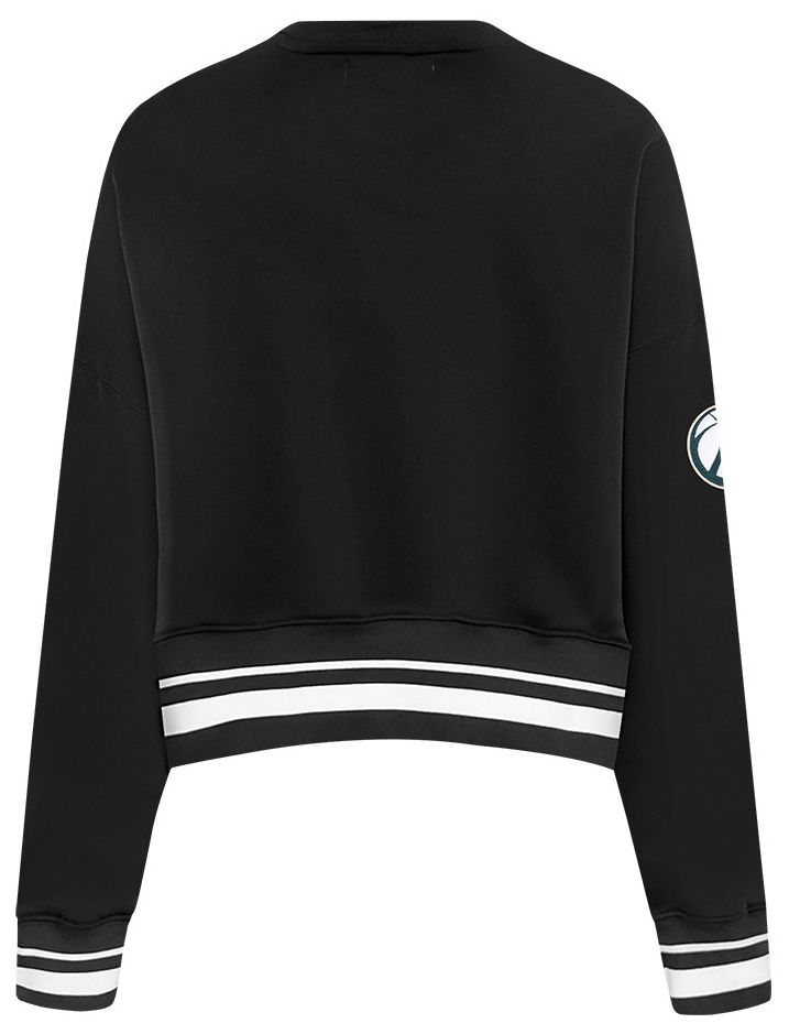 Pro Standard Women's Milwaukee Bucks Black Retro Classic Fleece Crewneck Sweatshirt product image