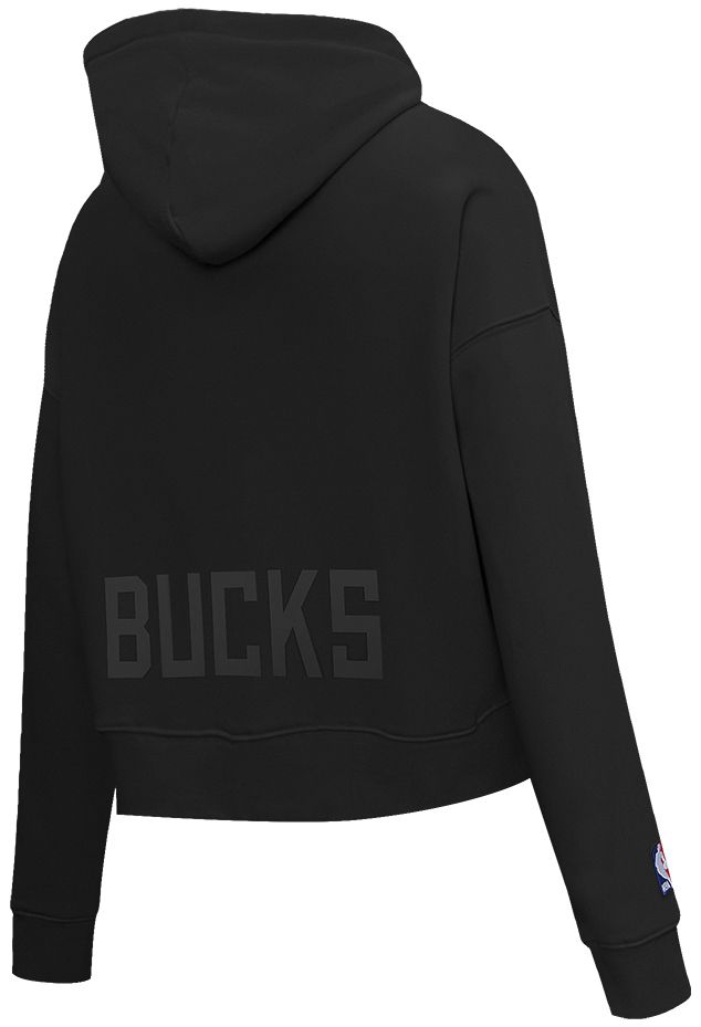 Pro Standard Women's Milwaukee Bucks Jewel Cropped Pullover Hoodie product image