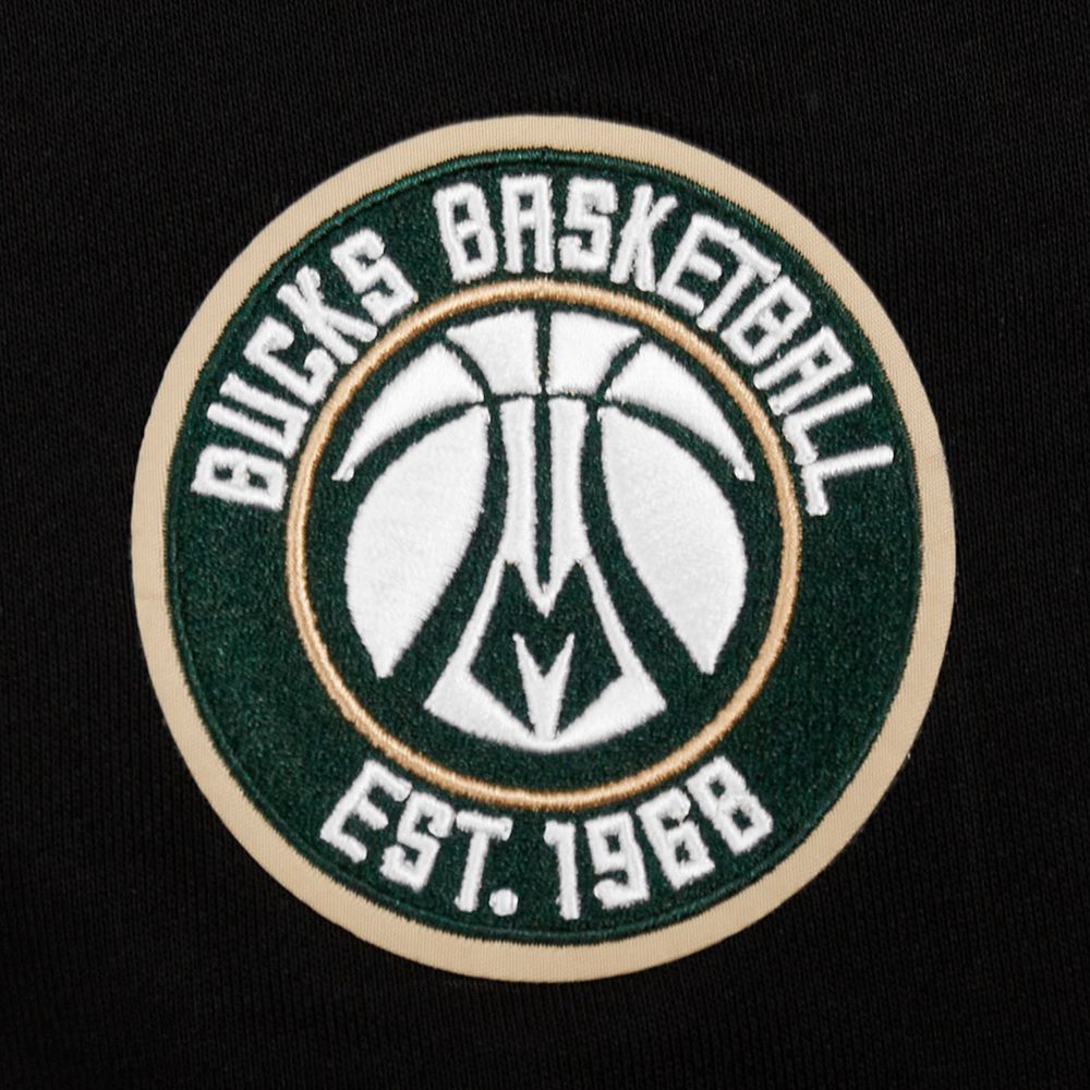 Pro Standard Women's Milwaukee Bucks Jewel Cropped Pullover Hoodie product image