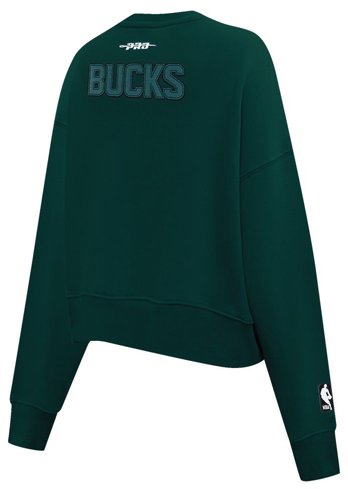 Pro Standard Women's Milwaukee Bucks Green Sketchbook Crewneck Sweatshirt product image