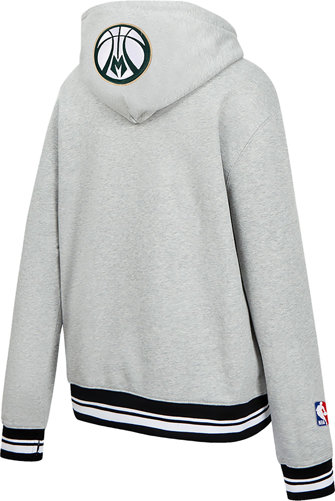 Pro Standard Women's Milwaukee Bucks Grey Crest Emblem Hoodie product image