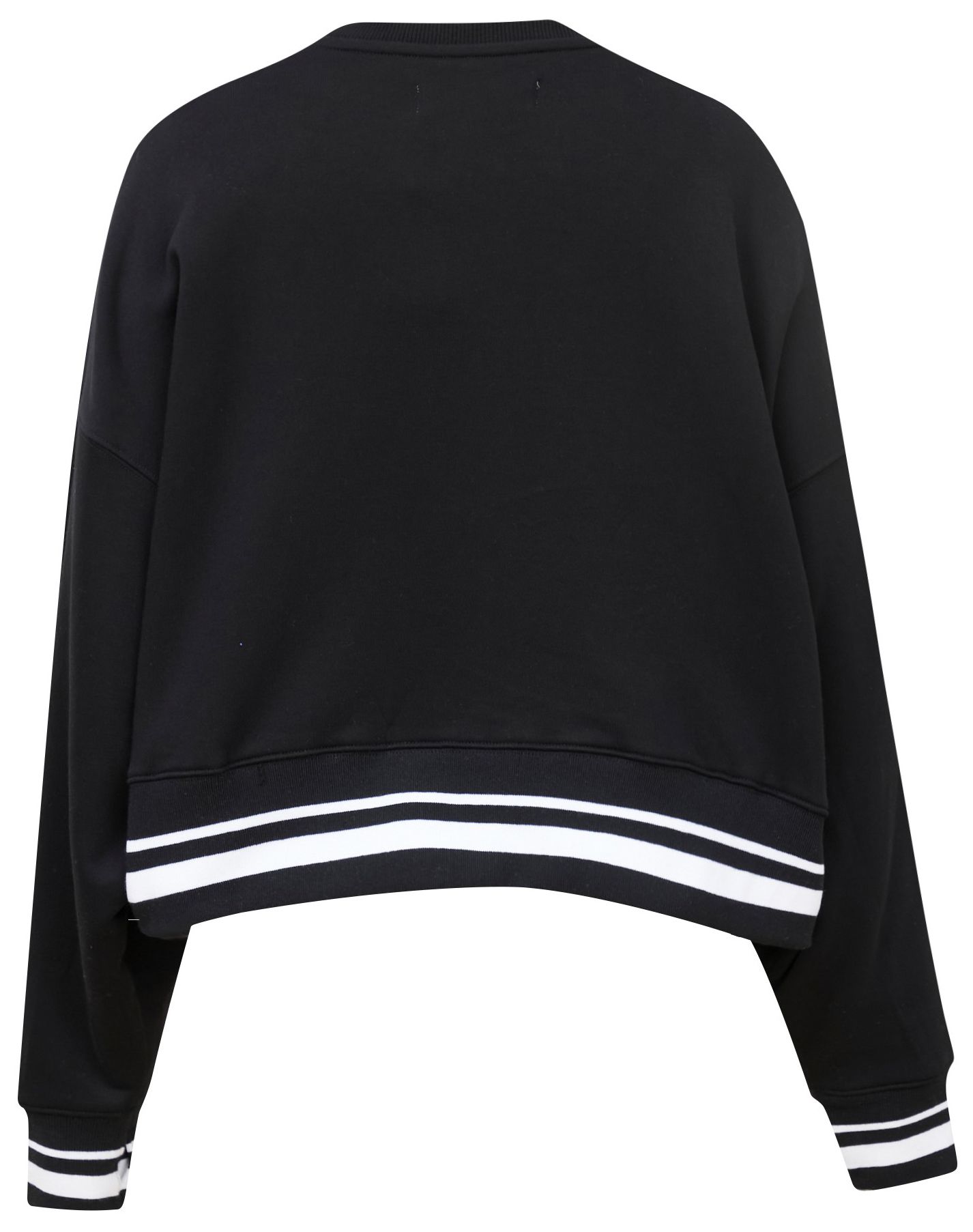 Pro Standard Women's Milwaukee Bucks Black Mash Up Rib Fleece Crewneck Sweatshirt product image