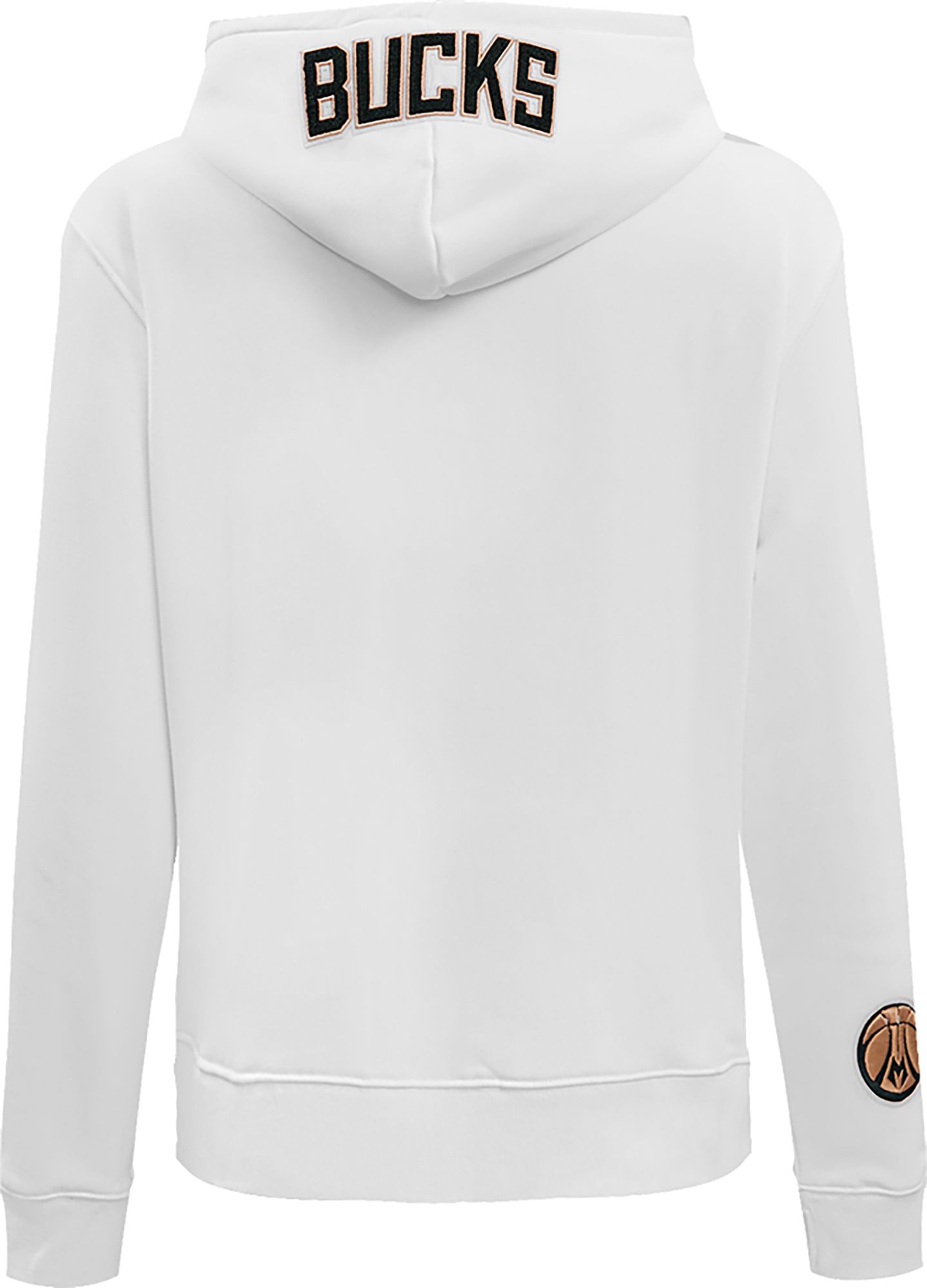 Pro Standard Women's Milwaukee Bucks White Fleece Pullover Hoodie product image
