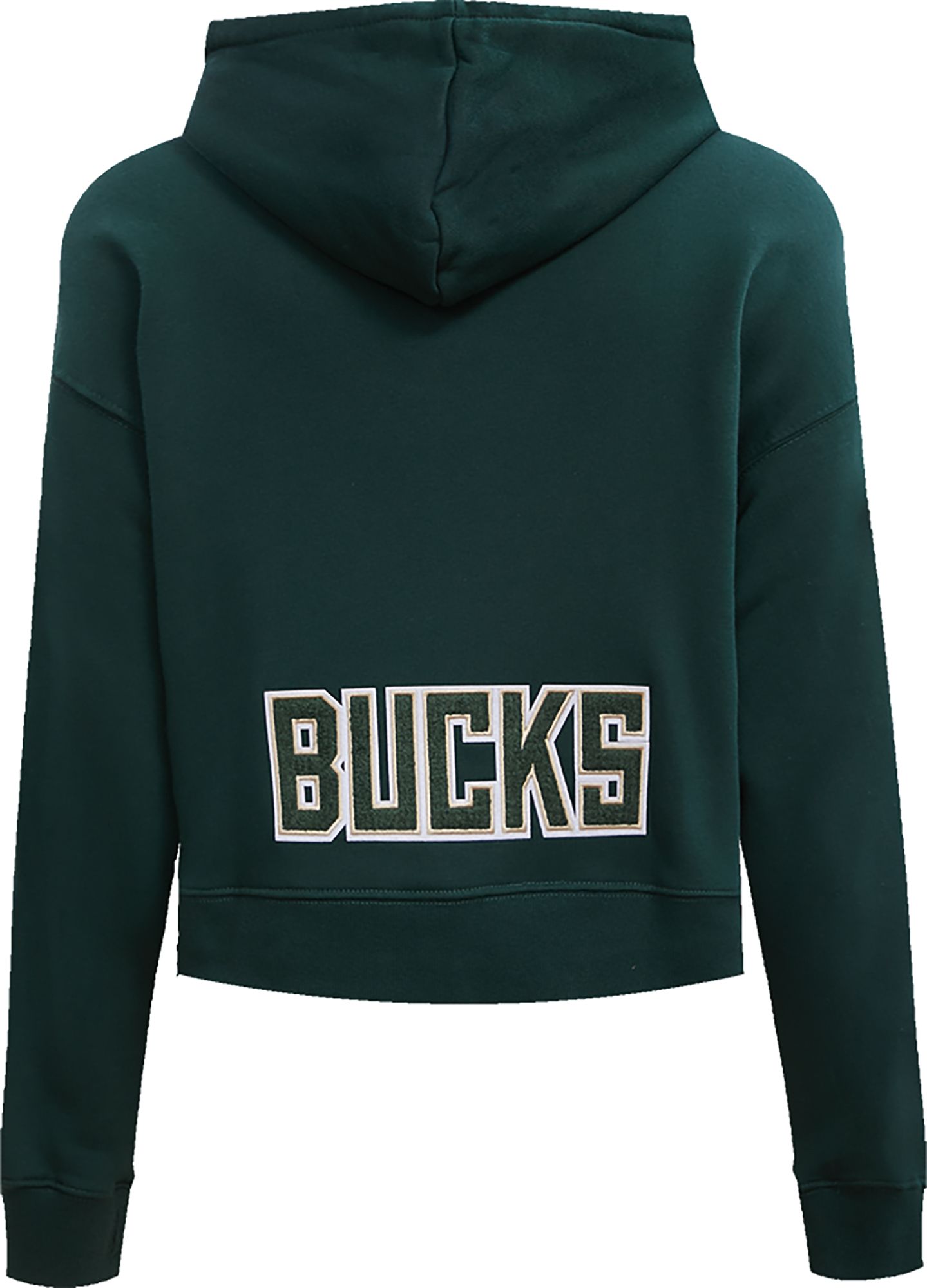 Pro Standard Women's Milwaukee Bucks Green Cropped Fleece Pullover Hoodie product image