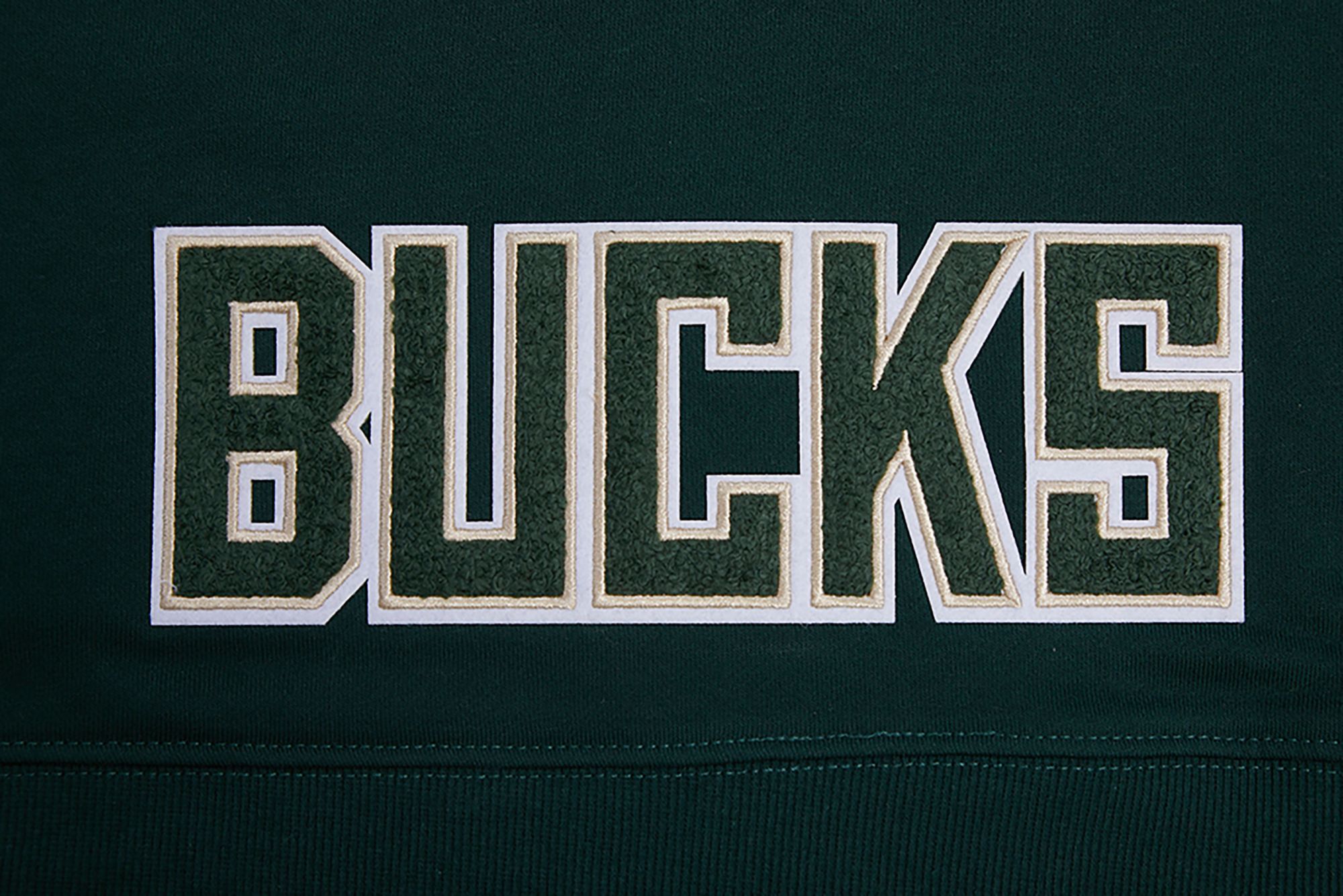 Pro Standard Women's Milwaukee Bucks Green Cropped Fleece Pullover Hoodie product image