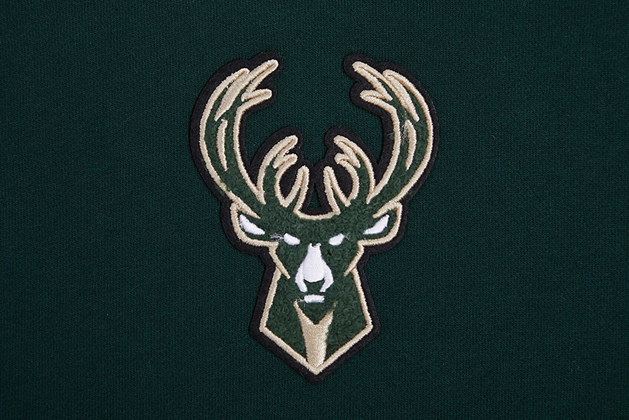 Pro Standard Women's Milwaukee Bucks Green Cropped Fleece Pullover Hoodie product image