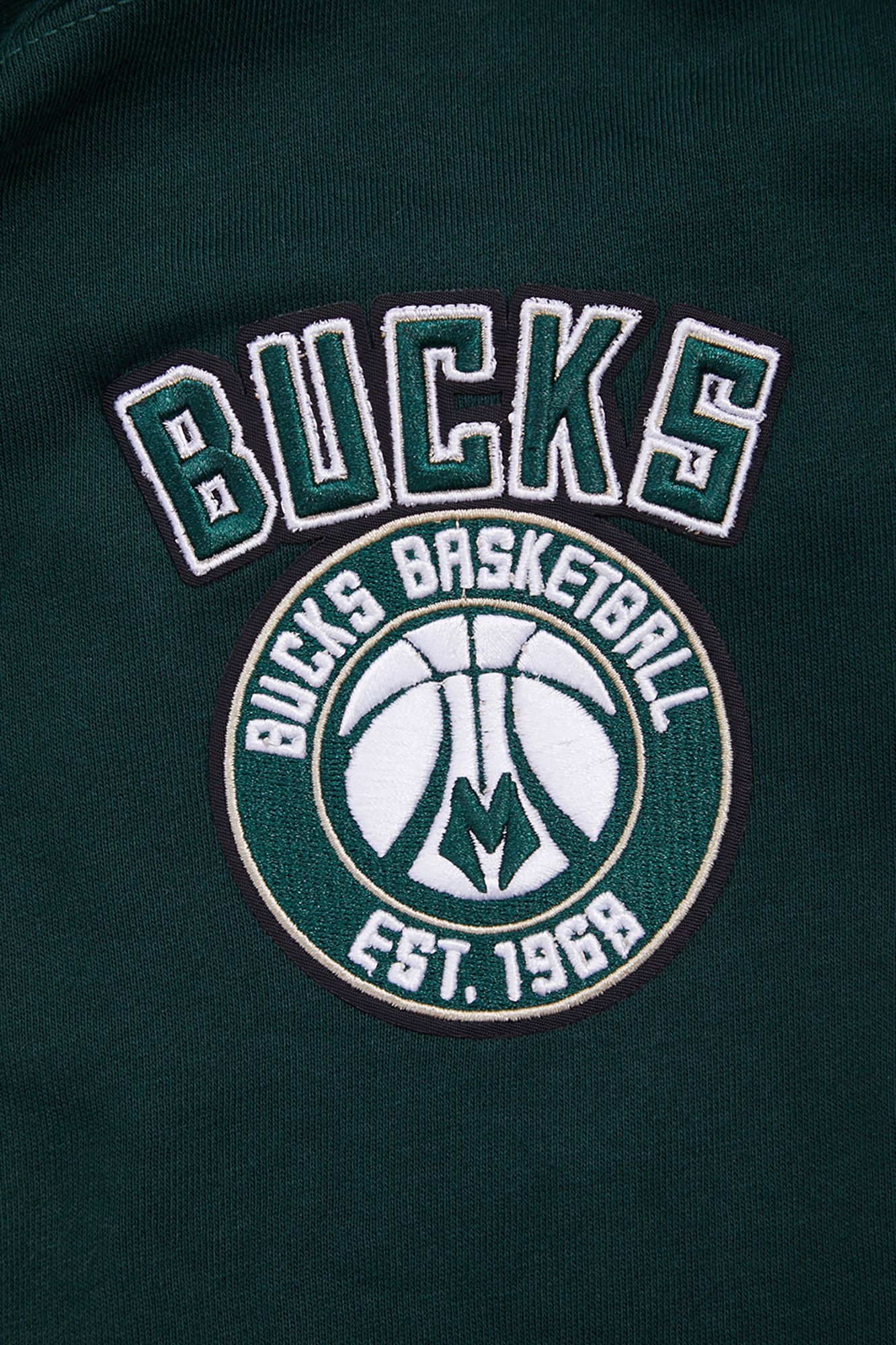 Pro Standard Women's Milwaukee Bucks Green Cropped Fleece Pullover Hoodie product image