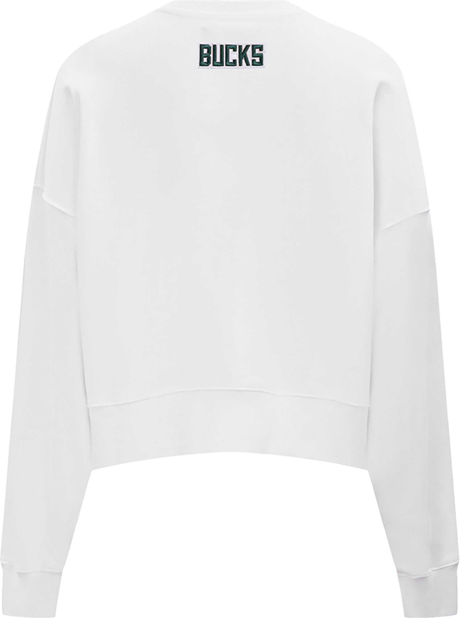 Pro Standard Women's Milwaukee Bucks White Fleece Crewneck Sweater product image