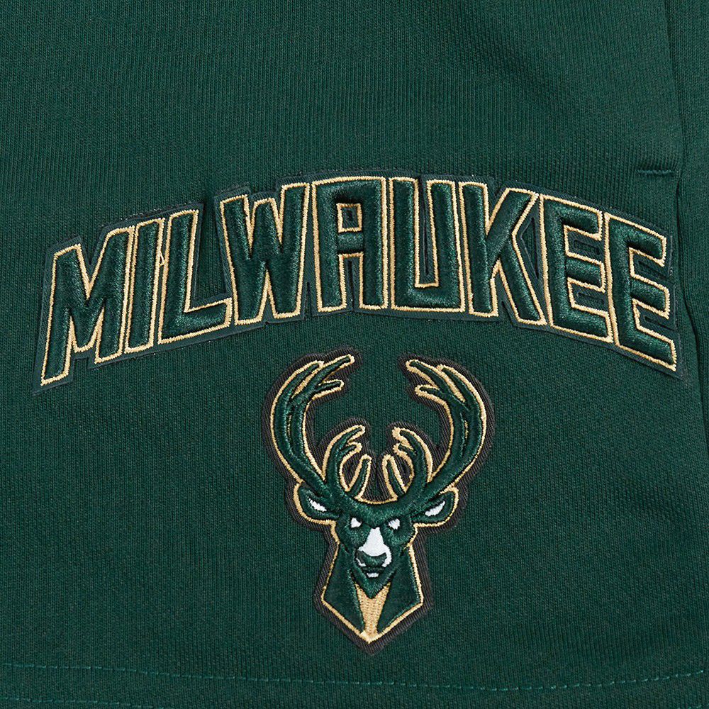Pro Standard Women's Milwaukee Bucks Green Classic Fleece Shorts product image