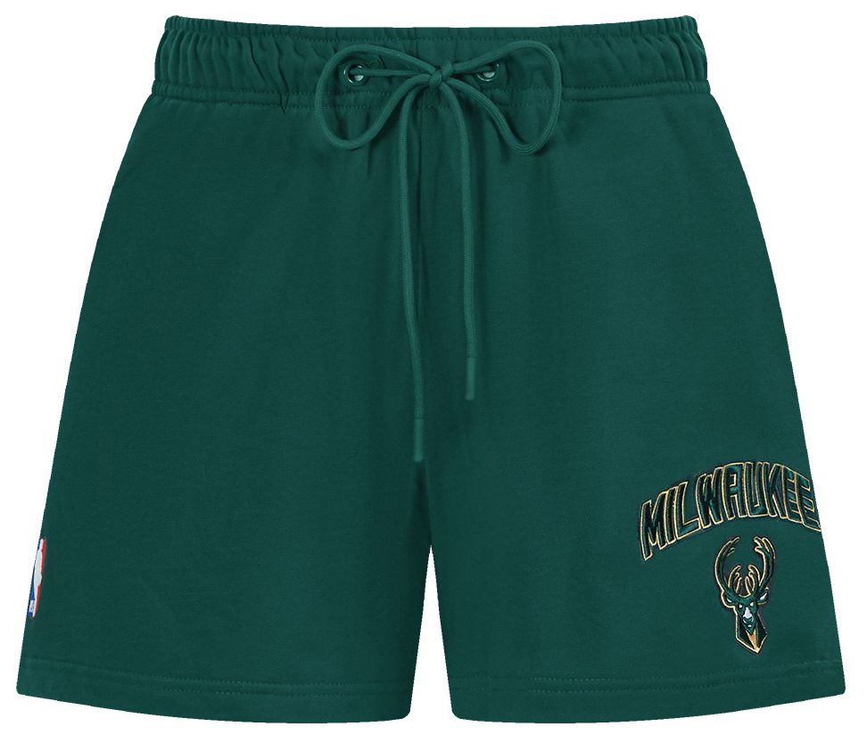 Pro Standard Women's Milwaukee Bucks Green Classic Fleece Shorts product image
