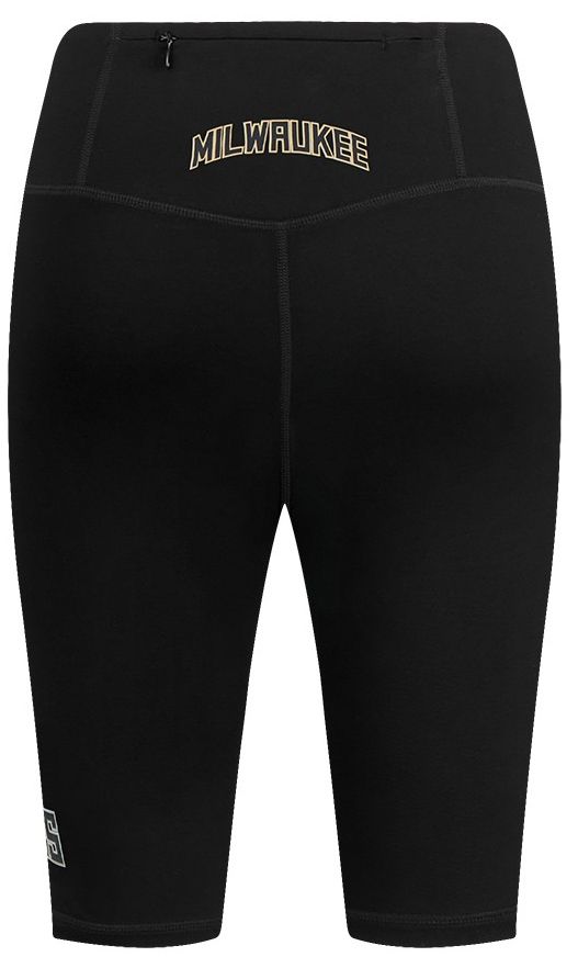 Pro Standard Women's Milwaukee Bucks Black Classic Cotton Bike Shorts product image