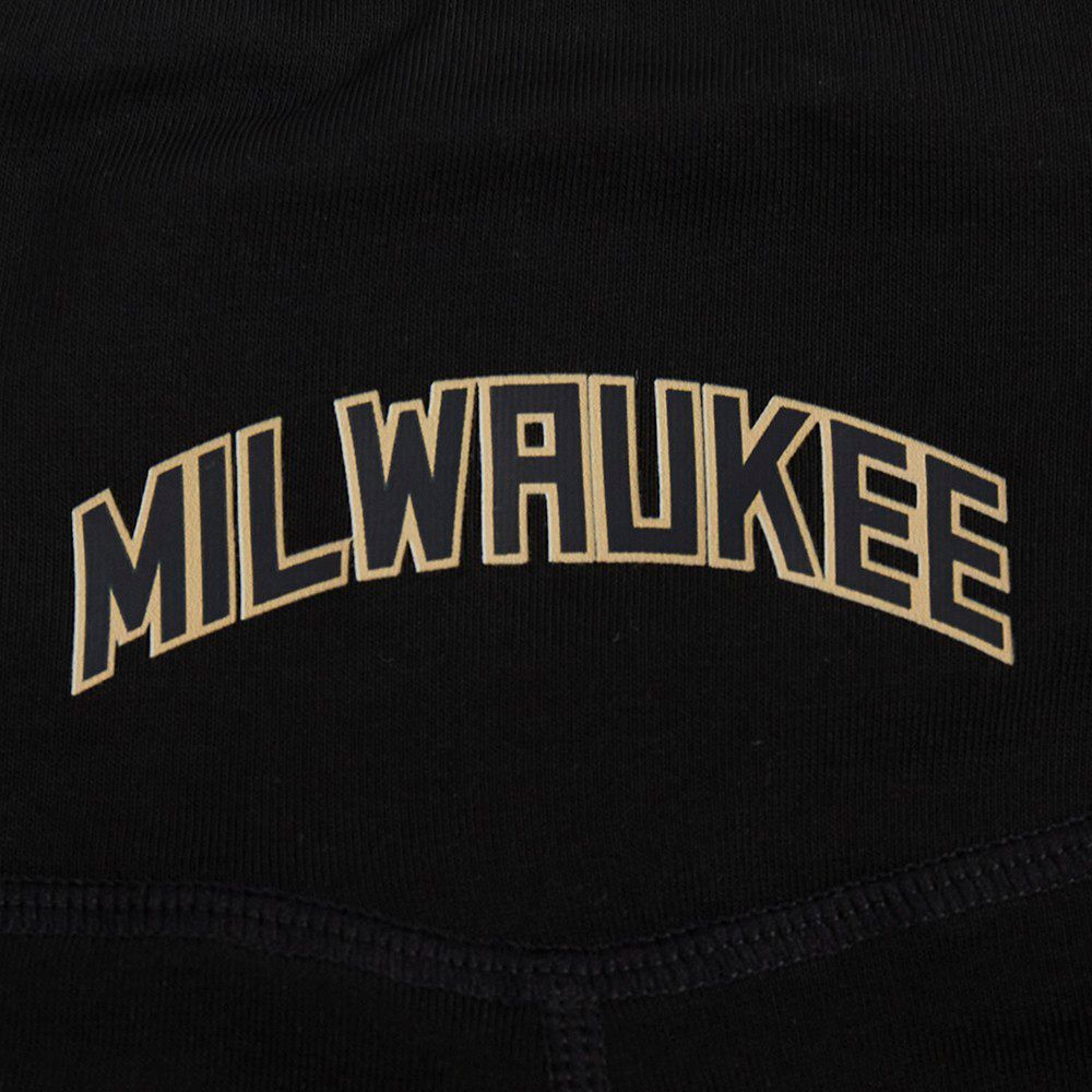Pro Standard Women's Milwaukee Bucks Black Classic Cotton Bike Shorts product image