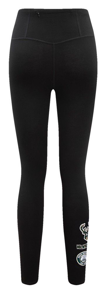 Pro Standard Women's Milwaukee Bucks Black Retro Classic Jersey Leggings product image
