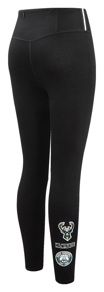 Pro Standard Women's Milwaukee Bucks Black Retro Classic Jersey Leggings product image