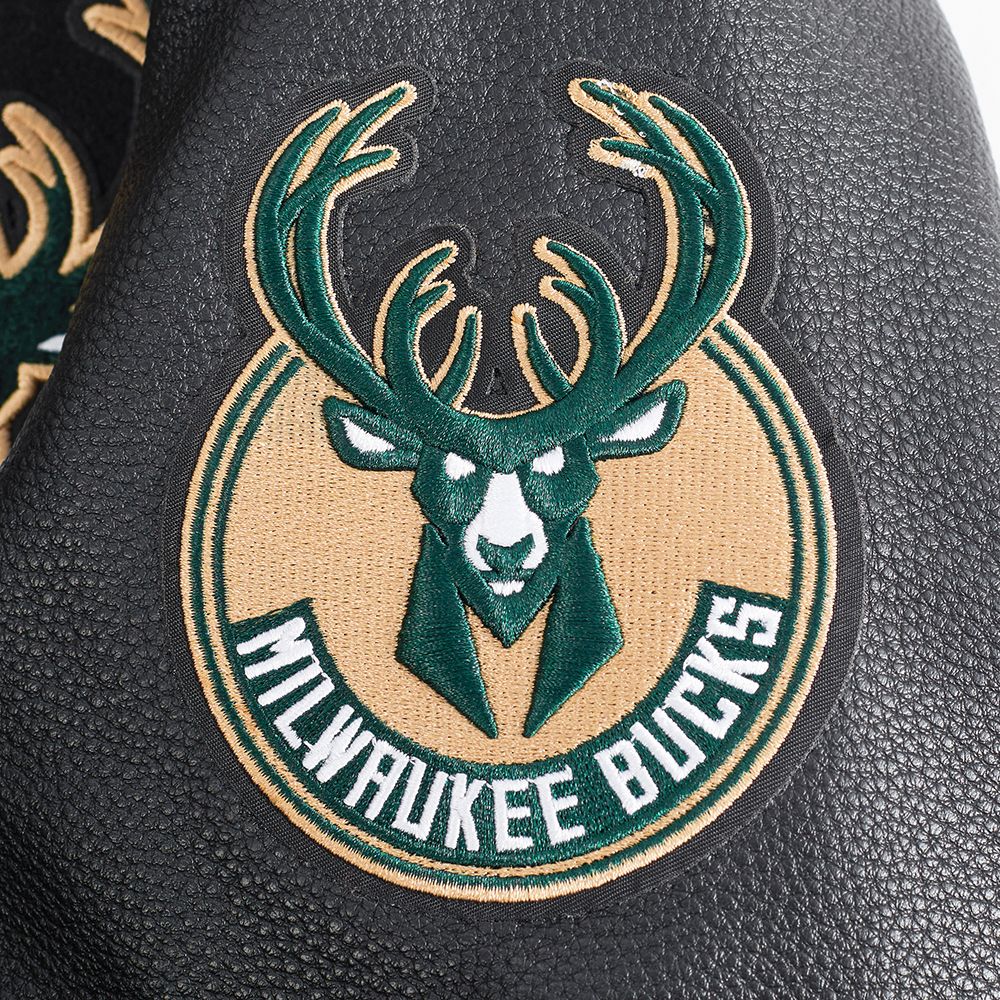 Pro Standard Women's Milwaukee Bucks Black Classic Varsity Jacket product image