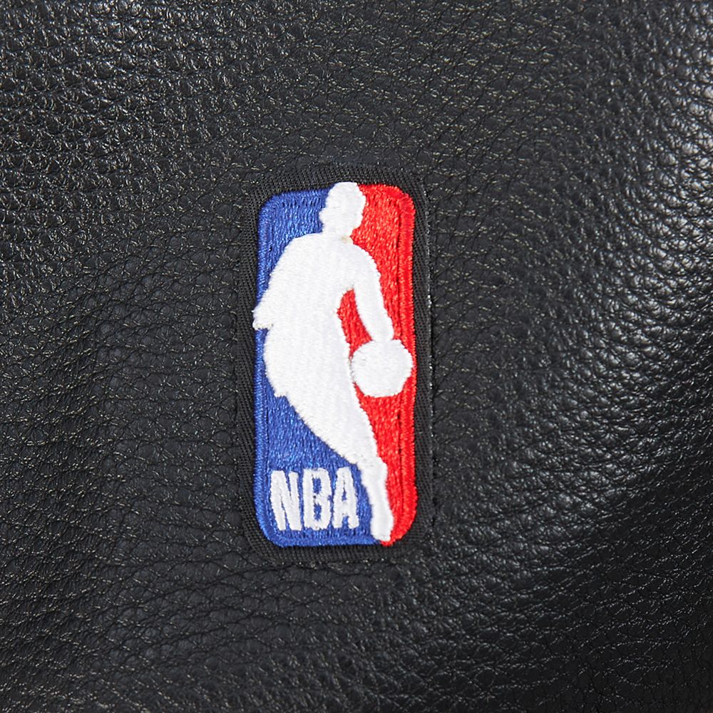 Pro Standard Women's Milwaukee Bucks Black Mash Up Rib Wool Varsity Jacket product image