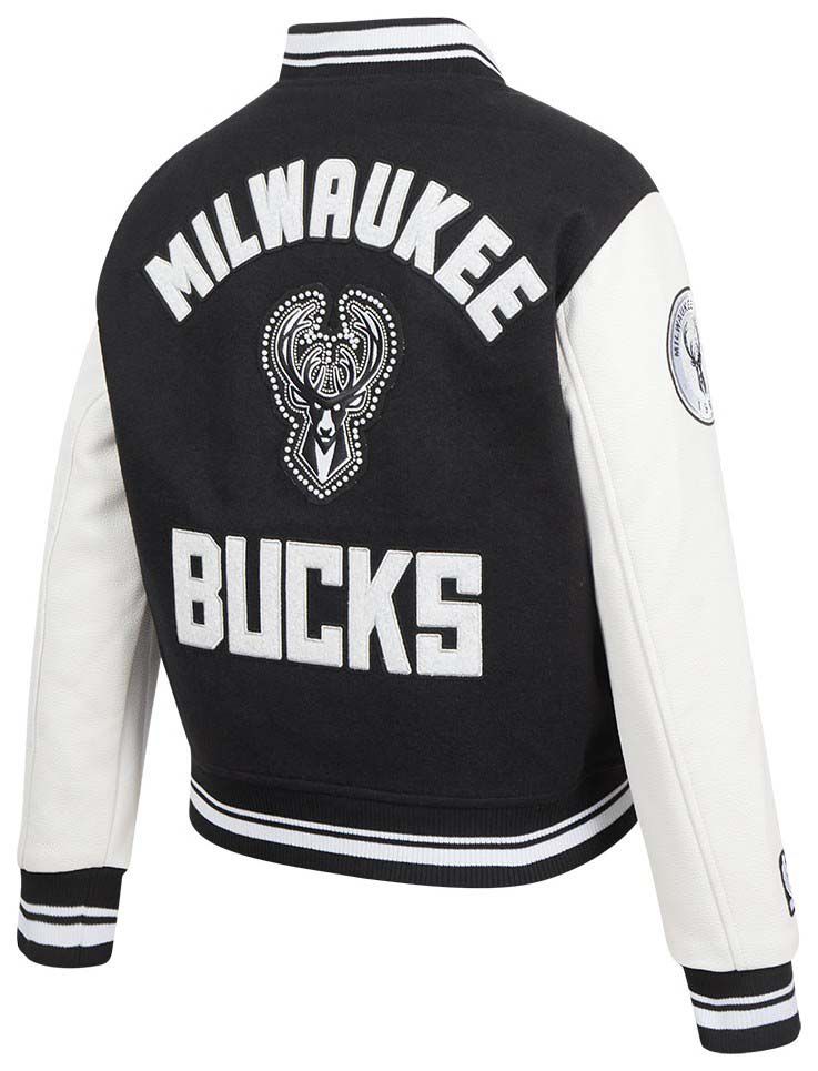 Pro Standard Women's Milwaukee Bucks Pearly Varsity Jacket product image