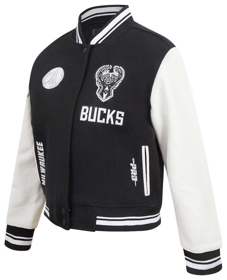 Pro Standard Women's Milwaukee Bucks Pearly Varsity Jacket product image