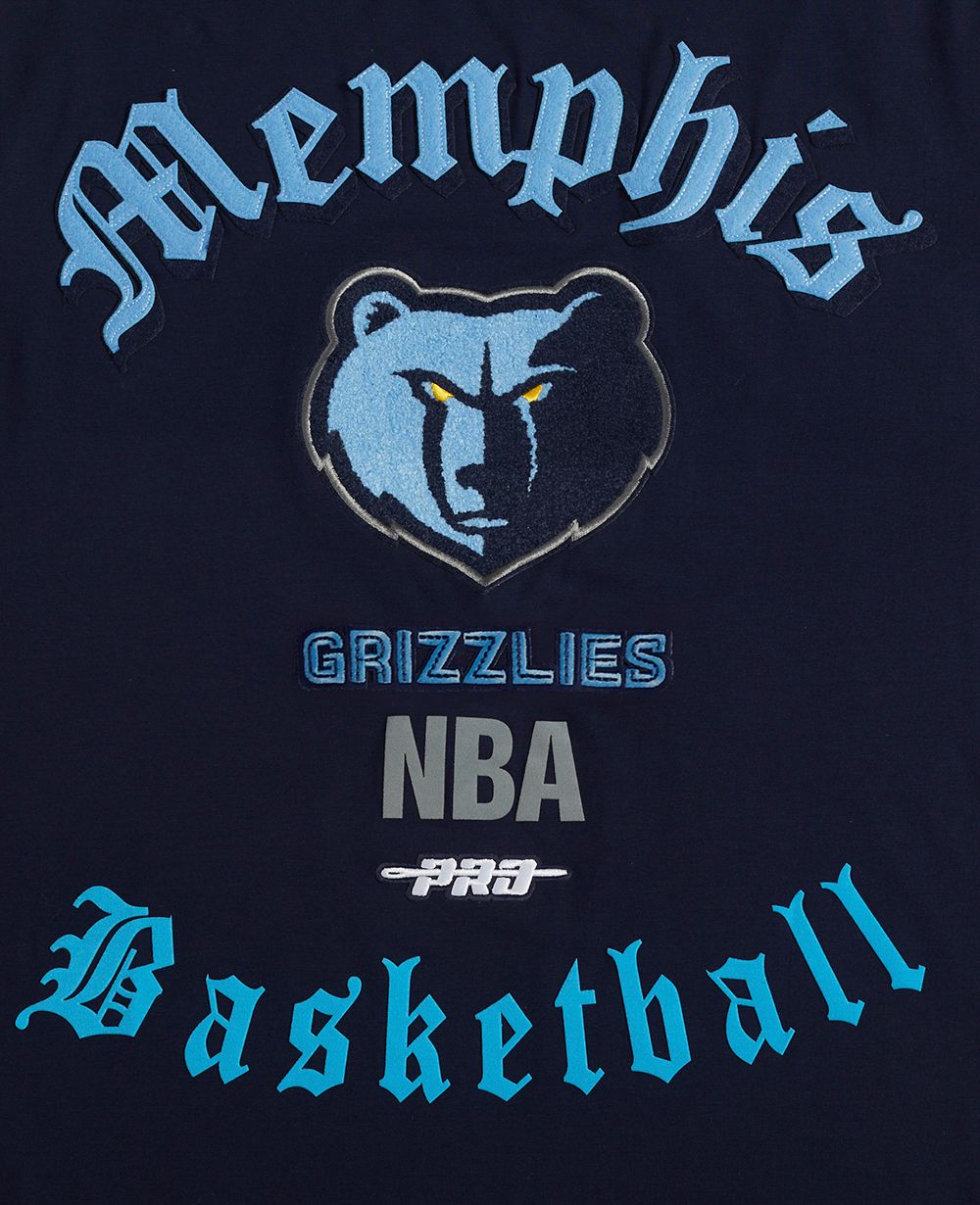 Pro Standard Men's Memphis Grizzlies Navy Old English Short Sleeve T-Shirt product image