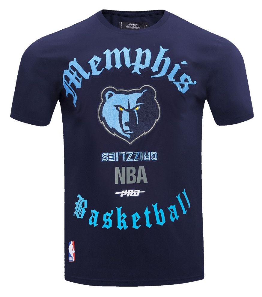 Pro Standard Men's Memphis Grizzlies Navy Old English Short Sleeve T-Shirt product image