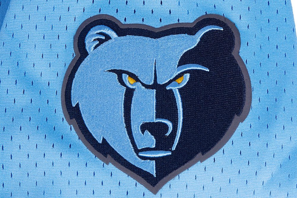 Pro Standard Men's Memphis Grizzlies Blue Mesh Button Up Short Sleeve Shirt product image
