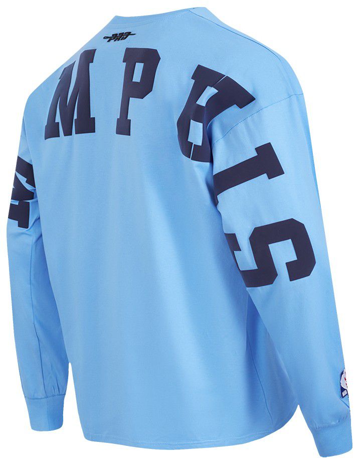 Pro Standard Men's Memphis Grizzlies Blue Wingspan Drop Shoulder Long Sleeve T-Shirt product image