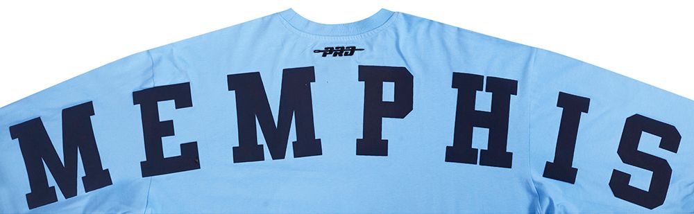Pro Standard Men's Memphis Grizzlies Blue Wingspan Drop Shoulder Long Sleeve T-Shirt product image