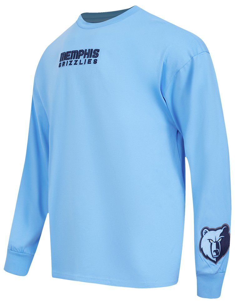 Pro Standard Men's Memphis Grizzlies Blue Wingspan Drop Shoulder Long Sleeve T-Shirt product image