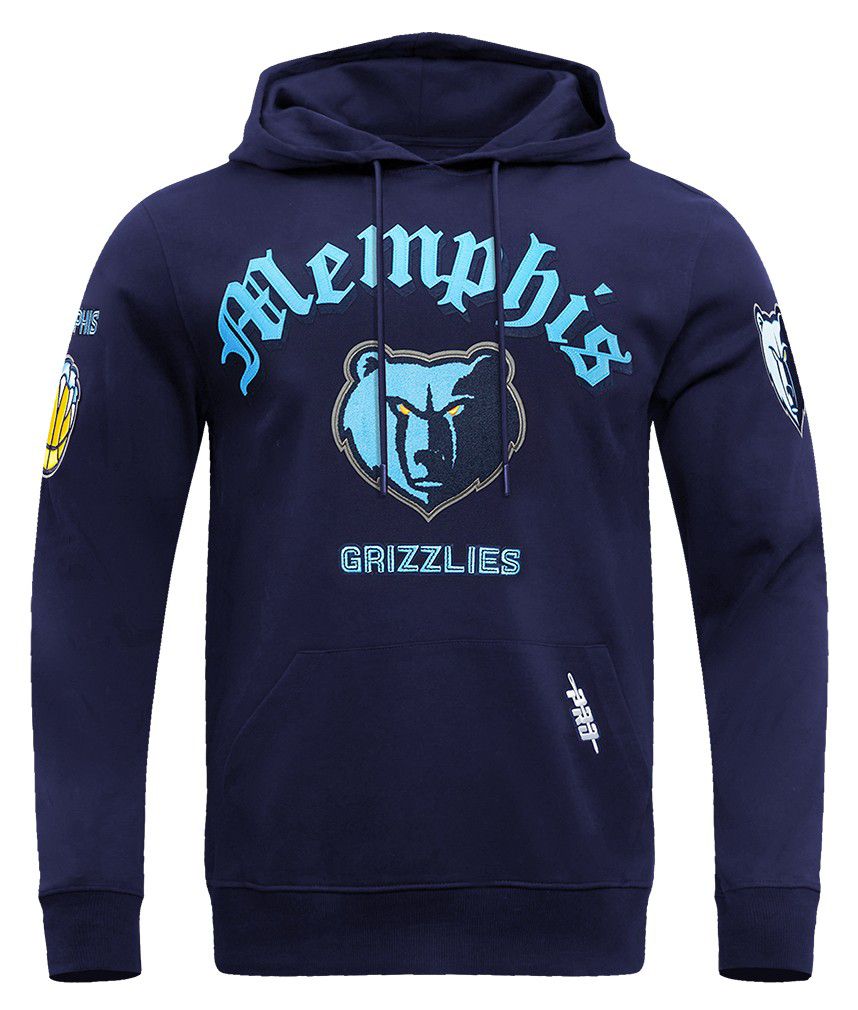 Pro Standard Men's Memphis Grizzlies Navy Old English Fleece Hoodie product image