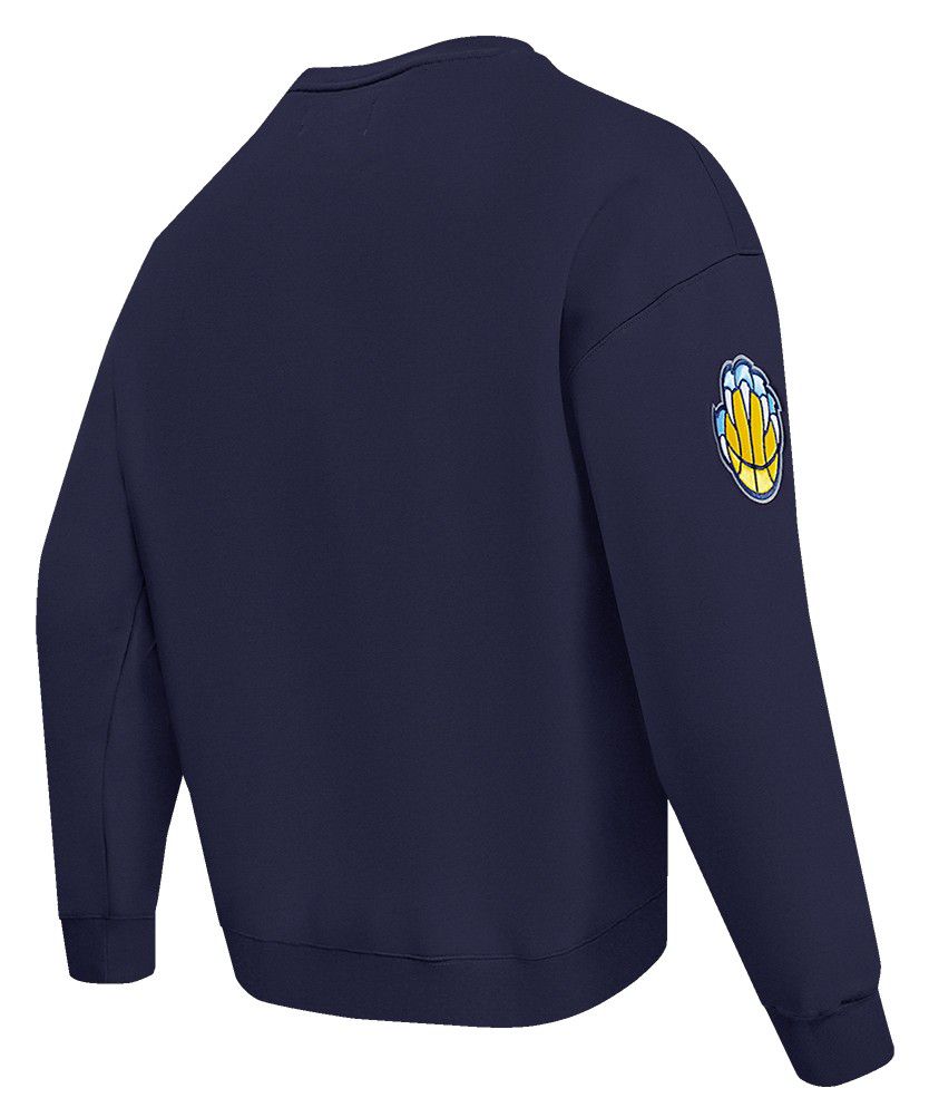 Pro Standard Men's Memphis Grizzlies Navy Old English Fleece Crewneck Sweatshirt product image
