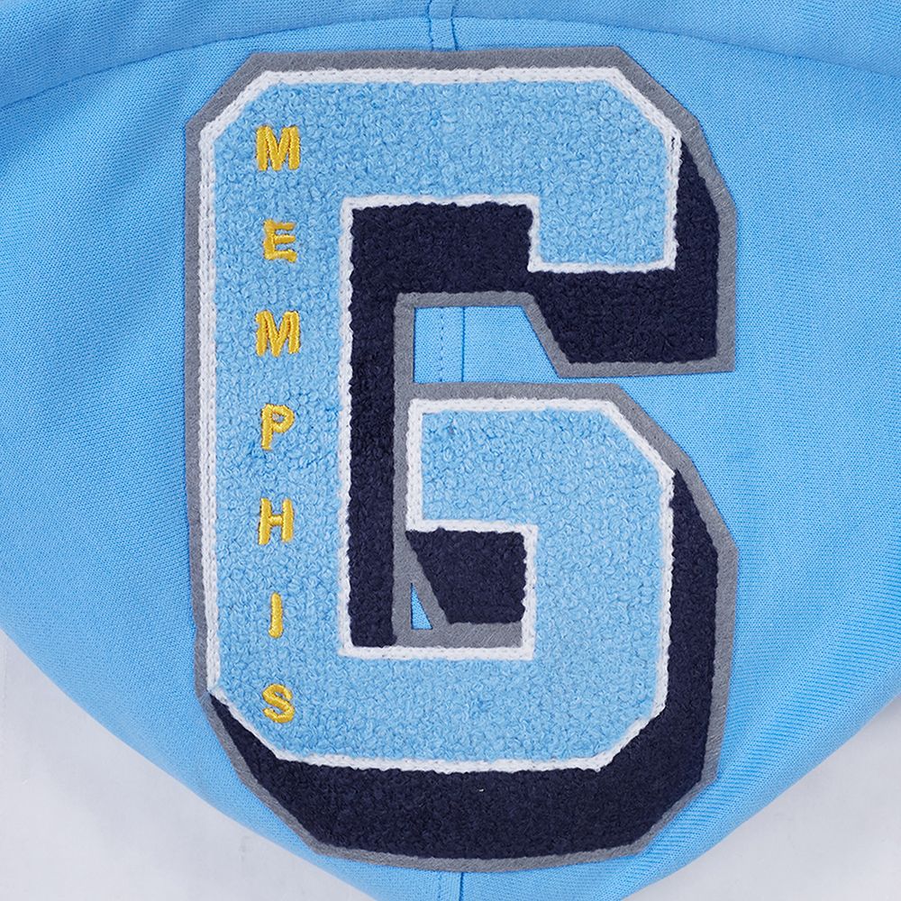 Pro Standard Men's Memphis Grizzlies Blue Mash Up Rib Fleece Crewneck Sweatshirt product image