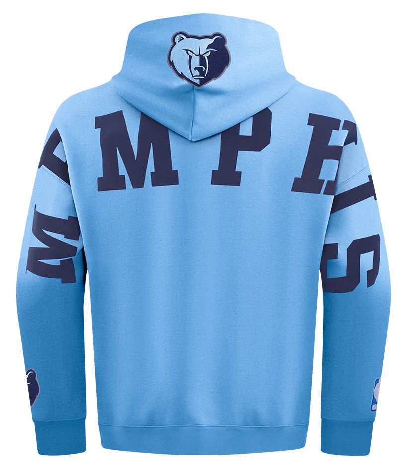 Pro Standard Men's Memphis Grizzlies Blue Wingspan Drop Shoulder Hoodie product image