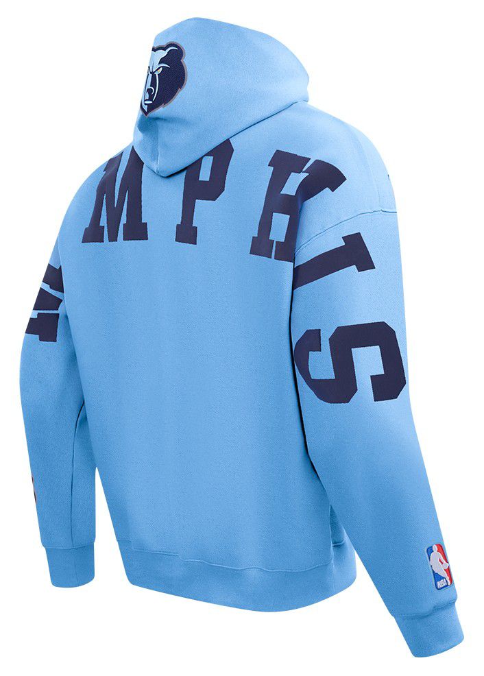 Pro Standard Men's Memphis Grizzlies Blue Wingspan Drop Shoulder Hoodie product image