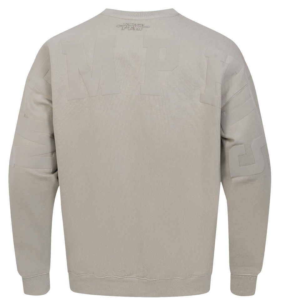 Pro Standard Men's Memphis Grizzlies Taupe Wingspan Drop Shoulder Fleece Crewneck Sweatshirt product image