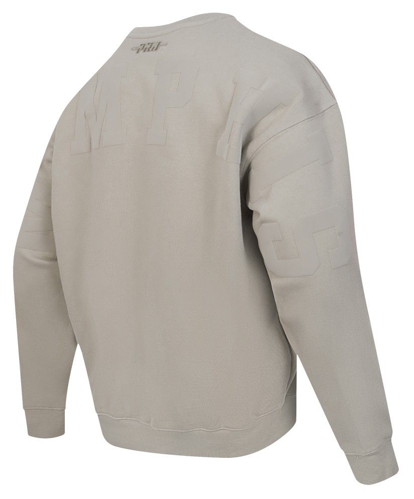 Pro Standard Men's Memphis Grizzlies Taupe Wingspan Drop Shoulder Fleece Crewneck Sweatshirt product image