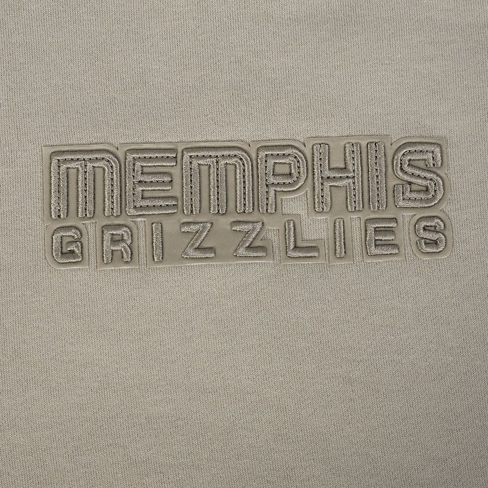 Pro Standard Men's Memphis Grizzlies Taupe Wingspan Drop Shoulder Fleece Crewneck Sweatshirt product image
