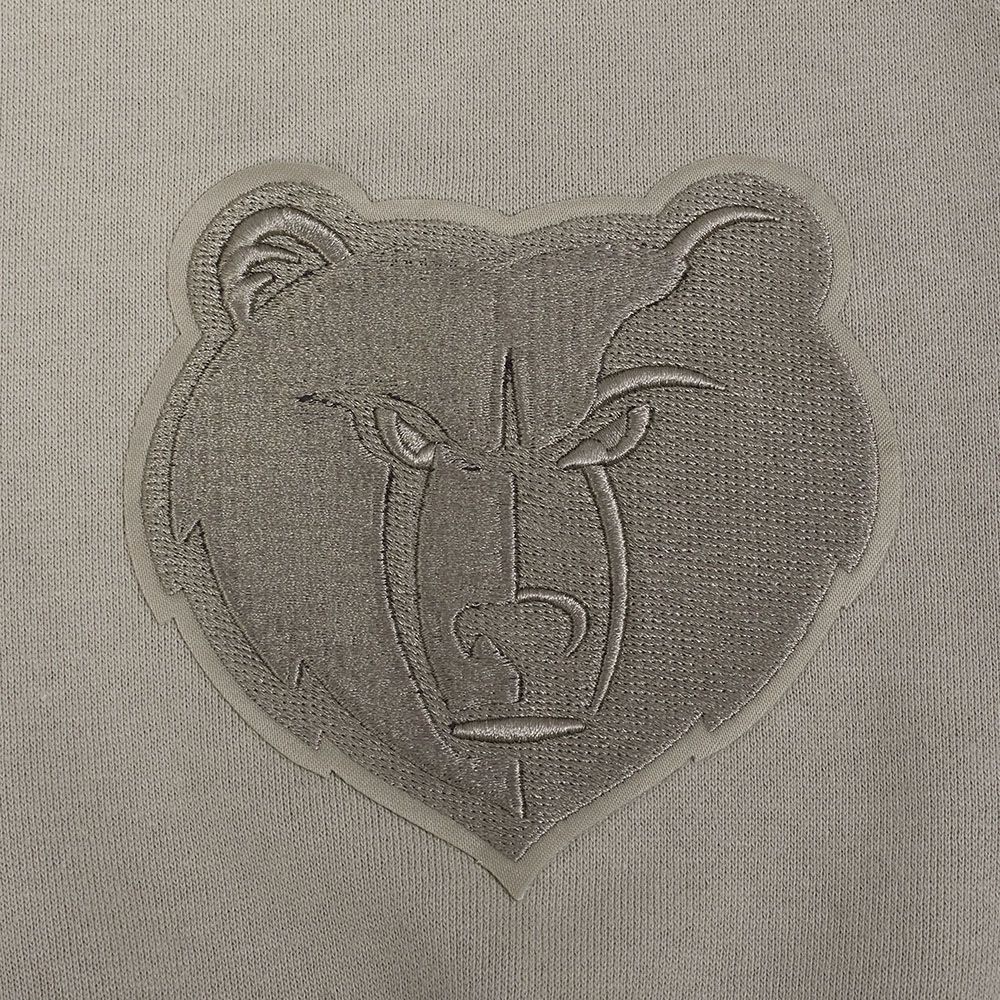 Pro Standard Men's Memphis Grizzlies Taupe Wingspan Drop Shoulder Fleece Crewneck Sweatshirt product image